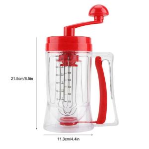 Electric batter dispenser paper cup cake baked chocolate egg liquid separation funnel kitchen and household high-temperature resistant