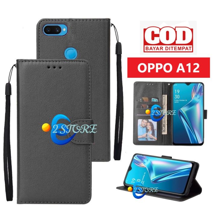 Flip Case Für Oppo A12/A12S – Lederhülle Mit Bling, Kartenfächern & Standfunktion