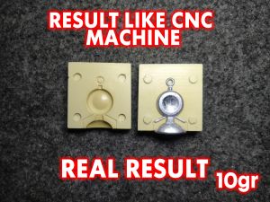 Molding Cetakan Bandul Timah Pemberat Pancing Model Koin 10gr Lead Sinker