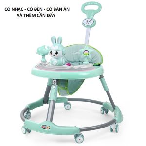 XE TRÒN TẬP ĐI CAO CẤP CHO BÉ CÓ NHẠC - CÓ TAY ĐẨY