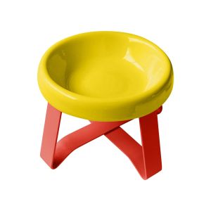 BETTERFORM Spine Protection Pet Bowl High Feet Neck Protection Cat Bowl  with Stand Pet Food Bowl Pet Supplies