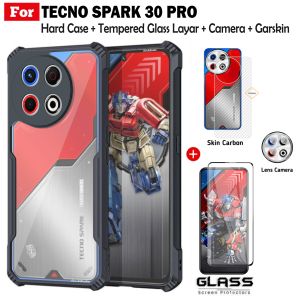 4in1Case Tecno Spark Go 1 Spark 30 Pro Shockproof Fusion Free Anti Gores Layar Full Dan Garskin Belakang