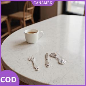 CANAMEK✨ 6 cái trẻ em giả vờ chơi đồ chơi nhà búp bê đồ dùng nhà bếp treo dọc thìa Thìa bộ thu nhỏ mô hình phụ kiện nhà bếp