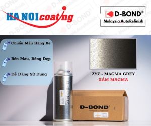 Sơn Xịt Xóa Vết Xước Ô TÔ SUZUKI ERTIGA Màu XÁM MAGMA Code ZYZ - MAGMA GREY Chính Hãng D-BOND Chất Lượng Cao