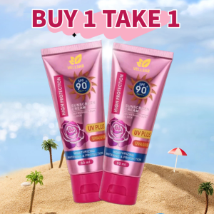 【BUY 1 TAKE 1】Whitening Sunscreen Cream SPF 90+++ High Protection Cream High Protection UV PLUS 60ml
