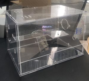 Hộp nuôi chuột Hamster mica trong 1 tầng