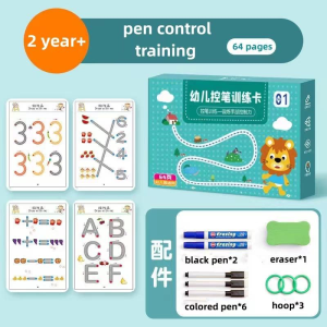 Tracing Workbook For Kids Learning Materials Pen Control Training Writing Materials Coloring Book