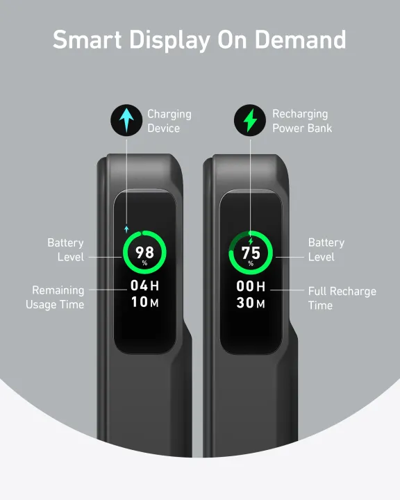 Sạc dự phòng Anker MagGo Power Bank Qi2 Certified 15W Ultra-Fast MagSafe-Compatible Portable Charger, 10,000mAh Battery Pack with Smart Display and Foldable Stand, For iPhone 17/16/15/14, Màn hình LED thông minh tuỳ biến | BigBuy360 - bigbuy360.vn Sạc dự phòng Anker MagGo Power Bank Qi2 Certified 15W Ultra-Fast MagSafe-Compatible Portable Charger, 10,000mAh Battery Pack with Smart Display and Foldable Stand, For iPhone 17/16/15/14, Màn hình LED thông minh tuỳ biến | BigBuy360 - bigbuy360.vn