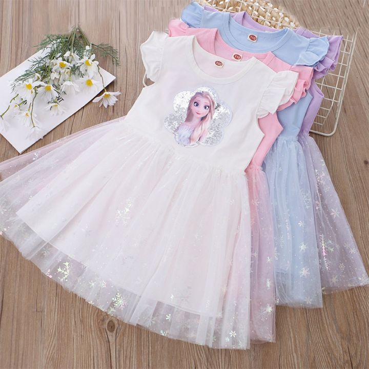 sachin and babi light blue dress Frozen Elsa Gown main image 1