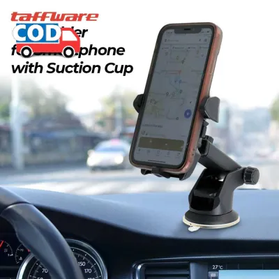 Holder HP Dudukan Dashboard Mobil 360 Derajat dengan Suction Cup Kuat Panjang Bisa Diatur Tempat Taruh Handphone Smartphone di Kaca