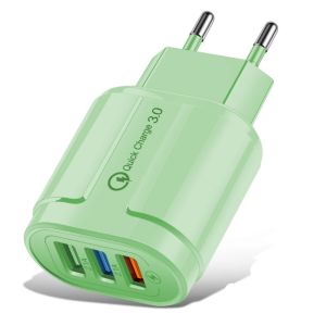 [ĐƯỢC CHỌN MÀU] Cóc Sạc Điện Thoại Nhanh 3 Cổng 3A Siêu Rẻ  Phù Hợp Nhiều Loại Thiết Bị Điện Tử – Củ Sạc Điện Thoại Thông Minh Nhỏ Gọn Tiện Lợi Dễ Dàng Bỏ Túi