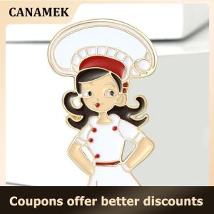【 CANAMEK 】 Fashion Enamel Professional Brooches Workplace Character Pins Event Party Decoration Clothes Accessory