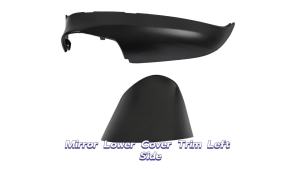 Mirror Lower Cover Trim & Base Kit Left Driver Side Fit for Mazda CX-5 2015 2016 (With Mirror Light Version) Rearview Wing Bottom Cap Lower Holder Frame House & Triangle Base Assembly