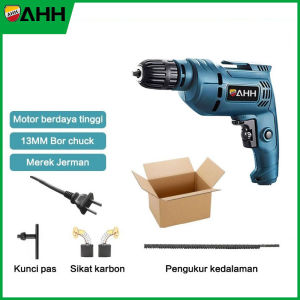 AHH 13mm Mesin Bor Listrik 380w Bor Tangan listrik Bolak Balik 3200rpm Bor Dampak Beton Dinding bor listrik murah cuci gudang