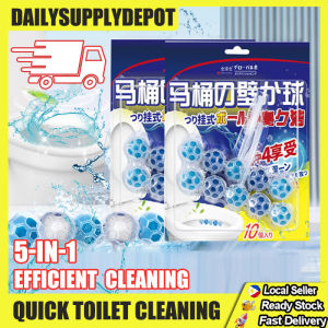 6.Japanese hanging toilet cleaning ball convenient toilet long hook odor removal sterilization and descaling toilet cleaner