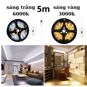 Đèn LED tủ bếp cầu thang tủ trưng bày sản phẩm cảm biến cơ thê quét tay chống nước nguồn 5v chip led 2835