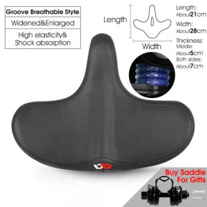 WEST BIKING Bicycle Saddle Mountain Road Bike Seat Widen Soft Cushion MTB Bike Accessories Shockproof Hollow Foldable Bicycle Cycling Saddle