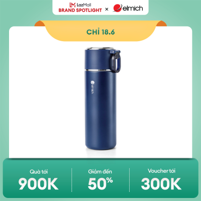 (Duy nhất 20h ngày 06-09.07)Bình giữ nhiệt inox 316 Elmich EL8315 dung tích 480ml