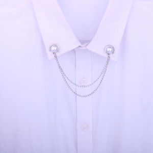 1Pc New Classic Round White Pearl Brooch Mens and Womens Banquet Business Clothes Accessories Tassel Design Brooches Gift