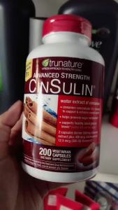 Viên uống hỗ trợ cân bằng đường huyết từ vỏ quế Trunature Advanced Strength CinSulin - Cải thiện các yếu tố khác chẳng hạn như huyết áp tỷ lệ phần trăm mỡ và khối lượng cơ bắp trong cơ thể và hoạt động như một chất chống oxy hoá