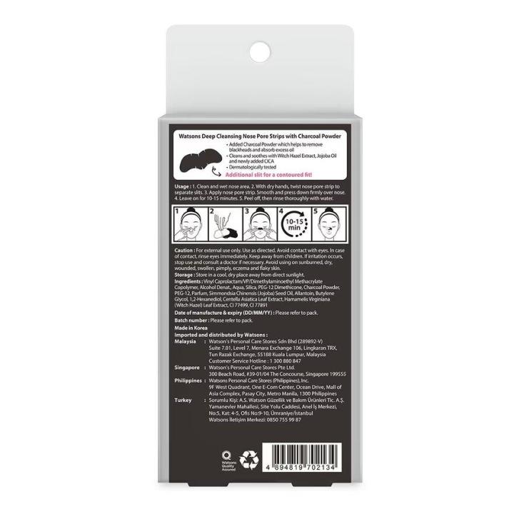 WATSONS%20Charcoal%20Nose%20Pore%20Strip%2010's%20-%20Image%202