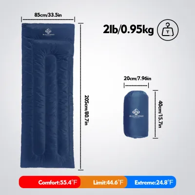 Blackpongo ถุงนอนโพลีเอสเตอร์ H150น้ำหนักเบาอบอุ่นระบายอากาศที่สะดวกสบายต่อผ้าซักได้