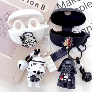 เคส BS0750 Baseus Bowie 1+ /1Plus/Ed /E16-New /AirGo AS01 /AirGo 1วงแหวน/E13 /G10 /E10พร้อมพวงกุญแจน่ารักหูฟัง TWS เคสซิลิโคนกันน้ำกันฝุ่นสำหรับ Baseus