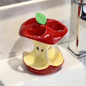 MLADEN  COD ชั้นวางแปรงสีฟัน ที่วางยาสีฟัน ไม่เจาะผนัง 3 หลุม ใช้งานง่าย ทนทาน สำหรับครอบครัว ตกแต่งห้องน้ำ