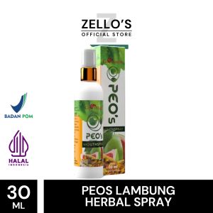 Peos Obat Herbal Semprot instan Untuk Maag Gerd Asam Lambung Kronis & Masalah Lambung lainnya