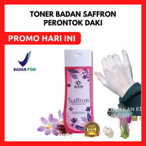 Toner Badan Saffron Aleya Pemutih Badan Brightening Body Toner Safron 100 ml