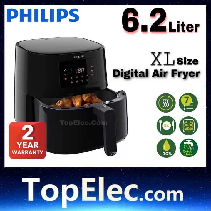 Philips 6.2L XL Digital Touch Screen Air Fryer with NutriU App HD9280