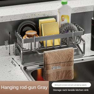 Multi-functional Sink Organizer Kitchen Sponge Holder Storage Rack Dishcloth Holder
