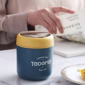 530ML Lunch Box Drinking Cup 304Stainless Steel Food Thermal Jar Insulated Soup Thermos Containers Thermische Lunchbox for Kids With Spoon