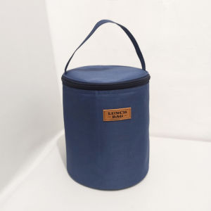 Tas bekal makanan tabung tinggi lunch bag bulat polos cooler bag botol asip tahan panas dingin