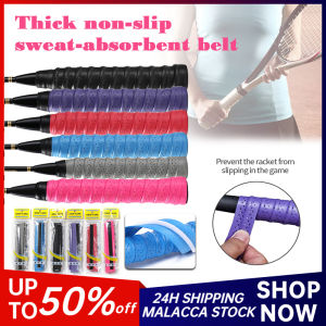 1 Pcs Thicken Badminton Racket Grip Hand Glue Wear-Resistant Durable Breathable Keel Perforated Sweat-Absorbent Anti-Slip Band Sports Fishing