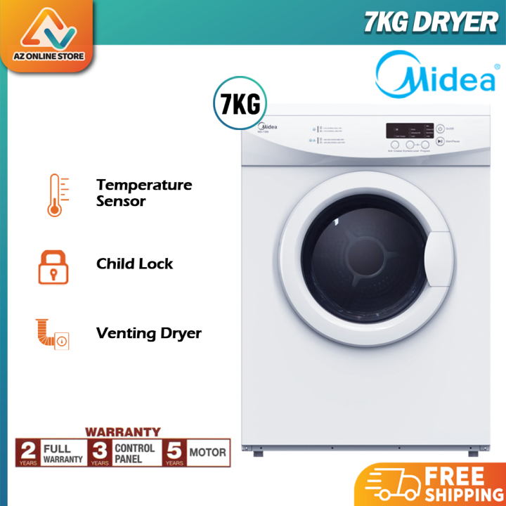 Midea MD-7388 Vented Dryer 7kg White MD7388 replaces MD6288 | Lazada