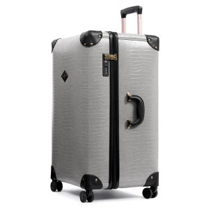 Urecity กระเป๋าวินเทจย้อนยุครถเข็นกระเป๋าเดินทางที่มี TSA ล็อคปินเนอร์ล้อความจุขนาดใหญ่กระเป๋าเดินทางหรูหรากระเป๋าเดินทางสำหรับกระเป๋า