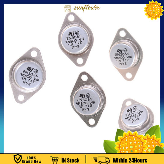 10Pcs MJ2955/2N3055 High Power Transistor 15A 100v NPN AF Amp Audio