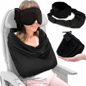 Mặt nạ che mắt 3D chống ánh sáng tích hợp nhiều chức năng giúp ngủ ngon trên máy bay nhẹ và tiện dụng là phụ kiện lý tưởng cho những chuyến bay dài.