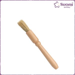 Suomi Coffee Grinder Cleaning Brush Wood Handle & Natural Bristles Coffee Tool for Home Kitchen