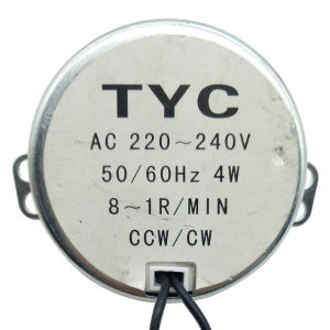 2.5-3RPM 220-240V TYC-50 CW/CCW AC Synchronous Motor Geared Motor For Electric Fan