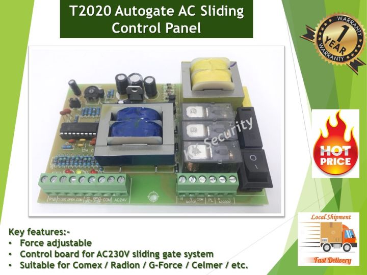 Autogate T2020 Ac Sliding Control Panel Board 1 Unit Lazada