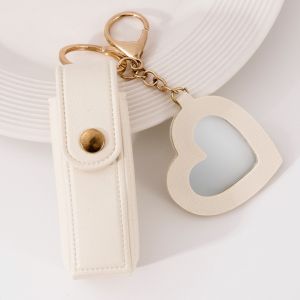 YF Lipstick Bag Keychain With Small Mirror Gift For Girls Tote Bag Pendant Coin Purse FY