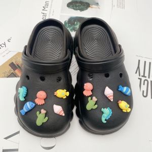 Crocs jibbitz quyến rũ Giày phụ kiện tự làm nhựa dễ thương động vật có thể tháo rời ngọc trai giày chuỗi Guốc khóa cho CROCS
