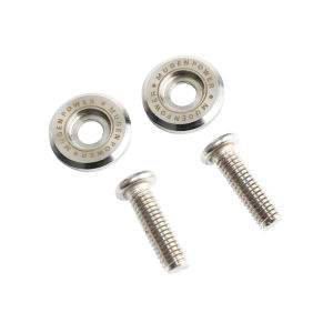 JDMGRAM Universal Car Plate Screw 2PCS Motorcycle License Bolt Nut Rear Front Alloy Auto Engine Motor Exterior Accessories
