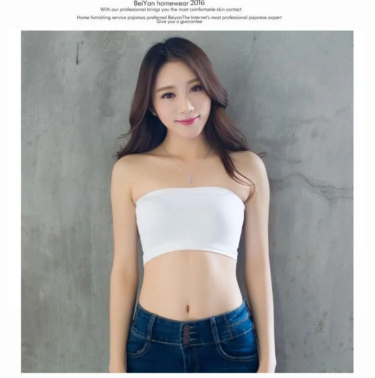 Seamless Strapless Tube Top for Women, Inner Wear, Upper Support, Non-Slip  Underwear, Breathable Breasted Clothes, Tide, New - AliExpress