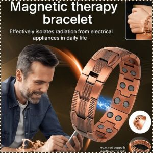Jewelry Colorfast Magnet Jewelry Red Copper Upgraded and Widened to Enhance Anti-inflammatory