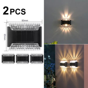 Solar Wall Light LED Outdoor Waterproof Courtyard Lamp Wire-Free Intelligent Light Control Lighting For Garden Fence Balcony Decor