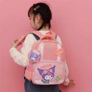 High Quality kuromi backpack for girl school bag canvas Suitable for younger students