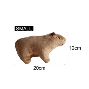 Boneka Capybara Rodent Lucu Berukuran 20/30cm Mainan Lembut Hadiah Natal Untuk Anak-anak